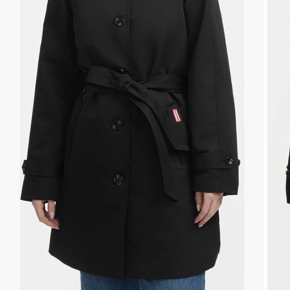 Hunter, navy, Belted Coat tag shows XS fits more like a medium NWT! - Picture 3 of 15